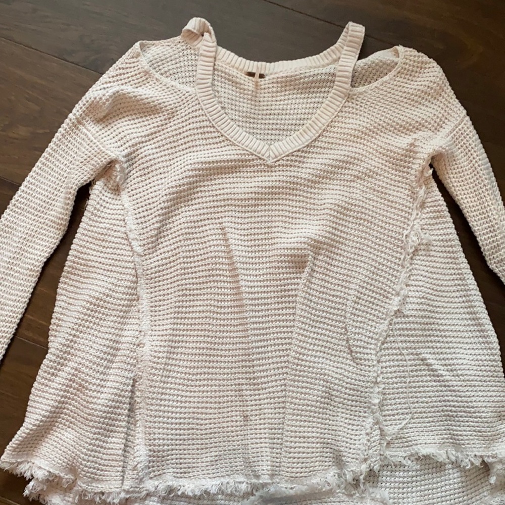 Free people long sleeve knit top